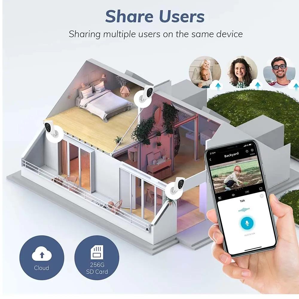 4K 8MP Tuya IP Outdoor Dual Lens 2.4G/5G WiFi Surveillance Security Protection CCTV Video Camera Alexa Google Home