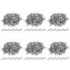ABJI-600PCS 1.06IN / 27Mm Mini Metal Alligator Clips, Crocodile Clamps Silver Tone Nickel Plated Test Line Spring Clamps.