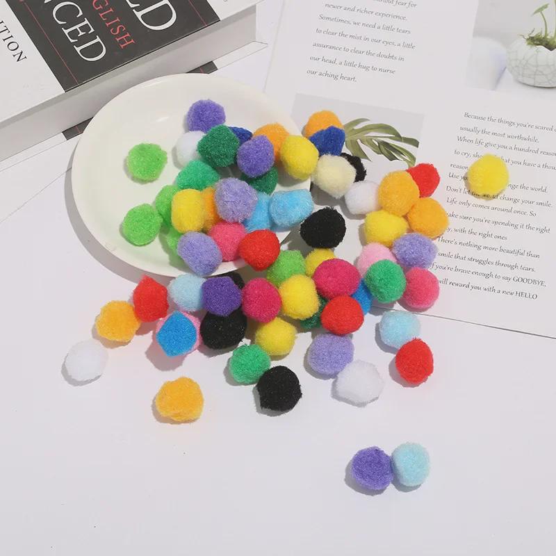

Colored Polypropylene Cotton Pom Poms for DIY Crafts & Decorations 1.5 cm