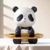 Panda Key Storage Tray Resin Panda Organizer Tray Creative Animal Sculpture Storage Tray for Living Room Hallway Home Decoration