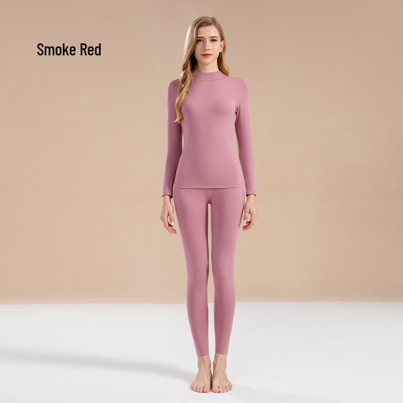 Damen Herbst & Winter Reines Baumwoll-Mittelhoher Kragen Thermoset: 2025 Neuer Stil Basisschicht