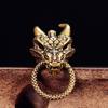 Brass Zodiac Dragon Statue Retro Animal Crafts Luck Success Feng Shui Ornament Home Decor Hanging Accessories