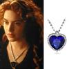 Movie TITANIC Heart Of the Ocean Necklace Love Forever Blue Red Crystal Pendants Necklace For Women Wedding Party Jewelry Gift