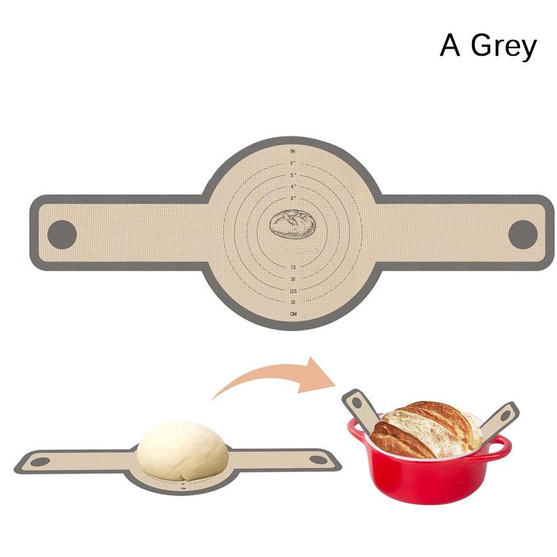 Silicone Bread Sling 1/2 Pcs Non-Stick & Easy Clean Reusable Silicone Bread Baking Mat With Long Handles