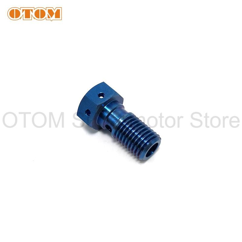 Motorcycle Accessories Brake Hose Bolt M10xP1.25 Oil Pipe Screw Hydraulic Brake Titanium Banjo For KTM HUSQVARNA GASGAS HONDA GR