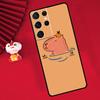 Capybara Spa Case For Samsung Galaxy S25 S26 Ultra S21 S22 S20 S23 S24 Ultra Plus S10 S25 FE Cover Funda