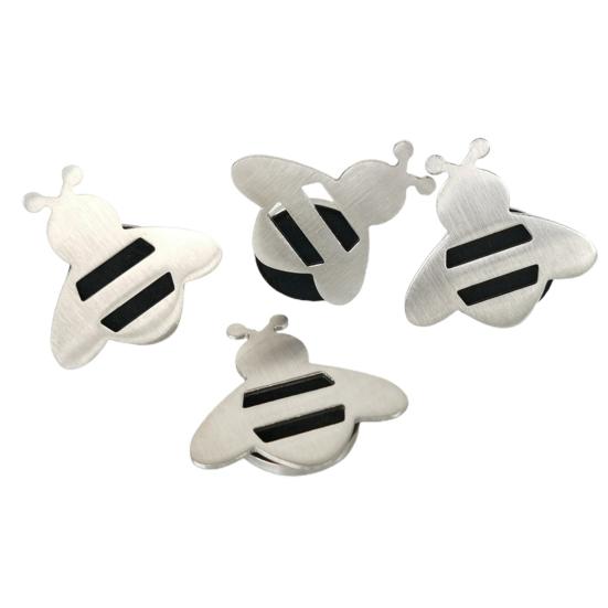 8Pcs/Set Bee Magnetic Tablecloth Weight Heavy Duty Stainless Steel Windproof Dining Table Cover Pendant Refrigerator Magnet Home Supplies