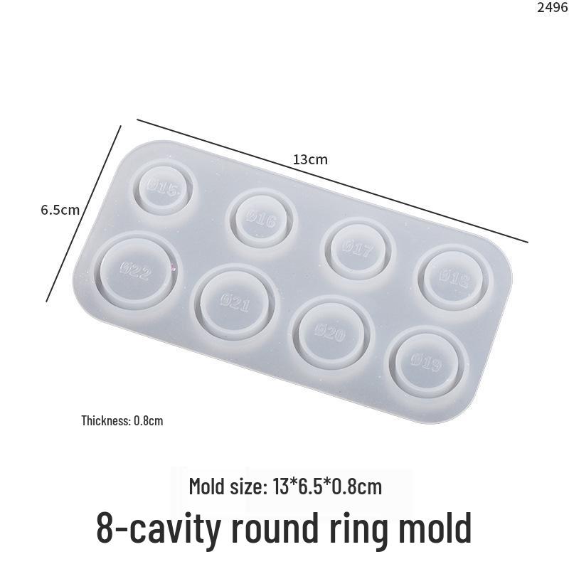 Маковое DIY Кошачье Ухо Ромб Цветок Кольцо Кристалл Эпоксидная Силиконовая Форма