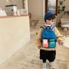 Durable Color Block Japanese Style Backpack for Boys - Ages 3-5
