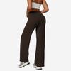 Women's High Waist Flared Yoga Pants Slim Fit Solid Color Stretch Workout Wide Leg Trousers