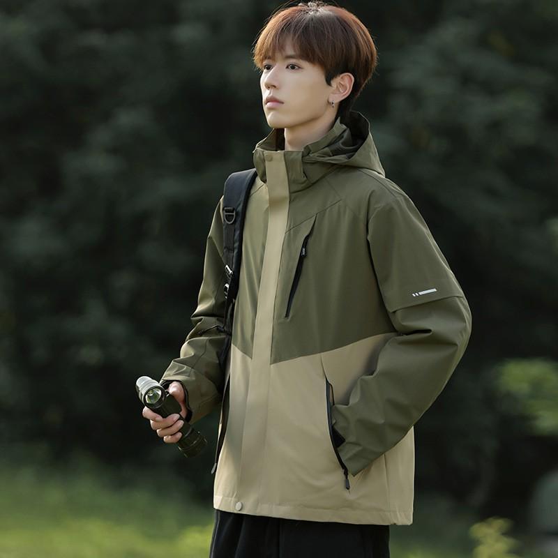 Men Women Waterproof Windproof Hiking Jacket Outdoor Travel Coat Lightweight Hooded Rain Shell