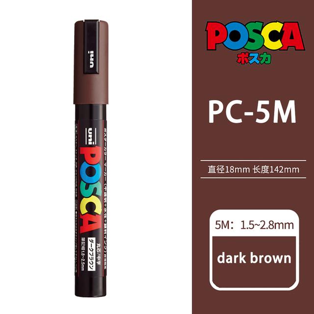 Uni POSCA Marker Farbstift, 39 Farben PC-5M/44 PC-3M/36 PC-1M, Acryl Steinmalerei Zeichnen Graffitti Marker Kunstbedarf
