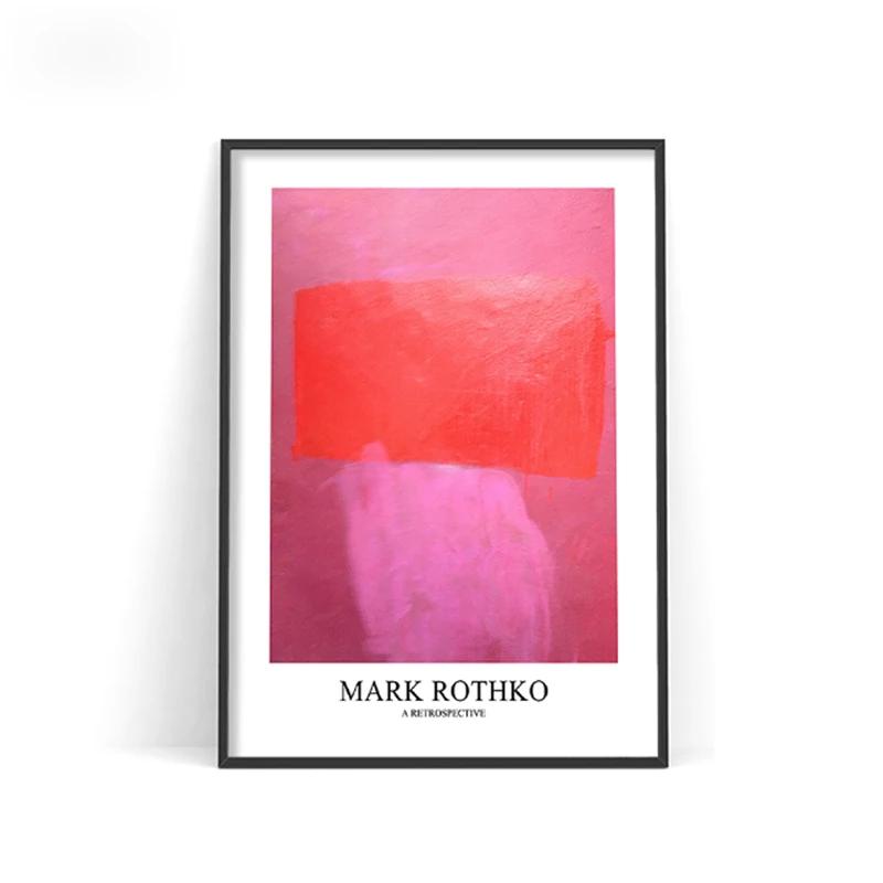 Famous Mark Rothko Abstract Watercolor Canvas Painting Poster and Print Wall Art Picture for Living Room Cuadros Home Decoration