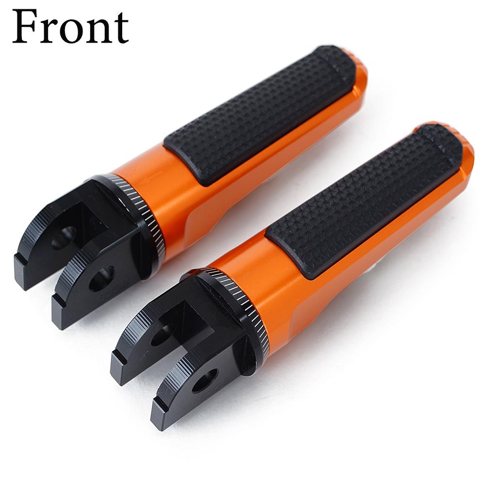 For DUKE 125 390 Rear Front Foot Pegs Rider Pedal Footrest For KTM DUKE125 DUKE390 2017 2018 2019 2020 2021