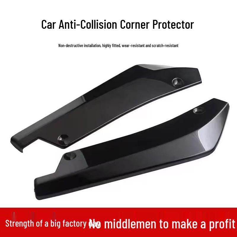 Universal Carbon Fiber Rear Diffuser and Corner Spats - Car Modification Accessories