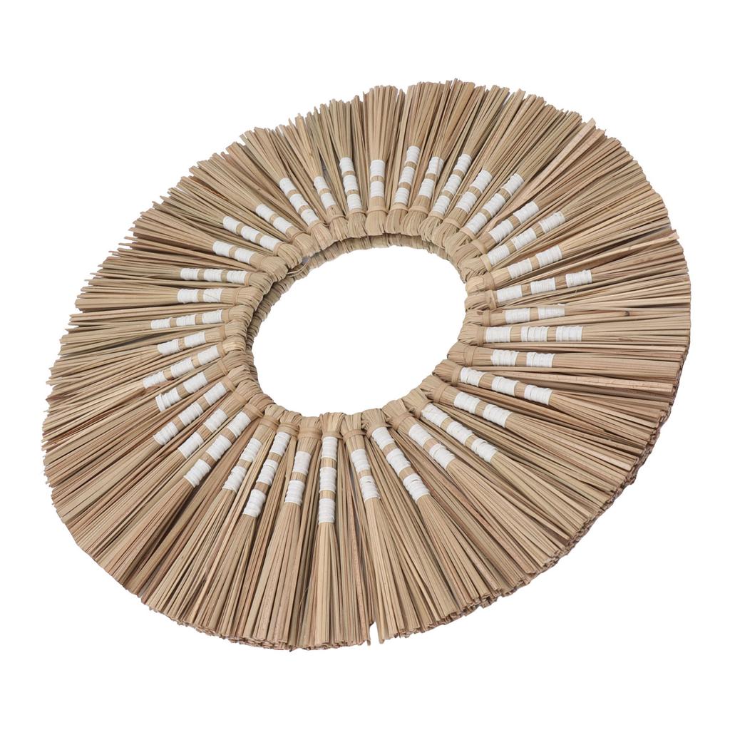 Seagrass Wall Mirror Hand Woven Decorative Round Seagrass Hanging Mirror for Entryway Bedroom Bathroom Original Color
