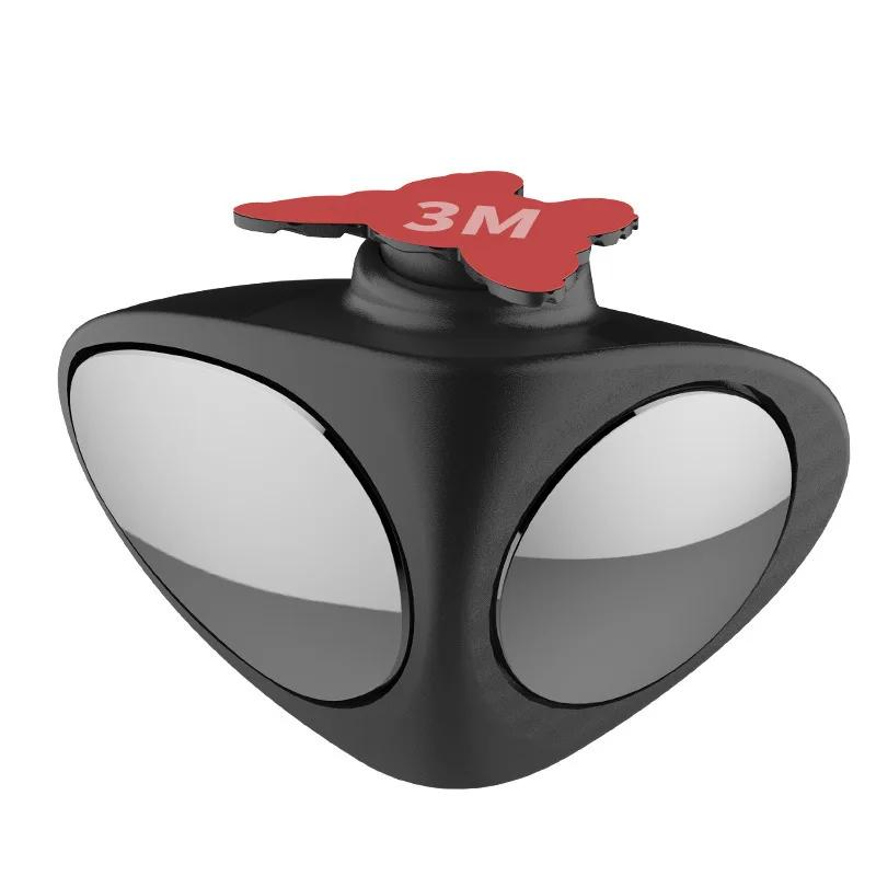 360 Grad drehbarer konvexer Spiegel für toten Winkel, beidseitig, für den Außenbereich, Rückspiegel, Sicherheitszubehör, Rückfahrkamera