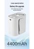 Portable Clip-On Waist Fan, High-Wind, Rechargeable - Perfect for Outdoor or Kitchen Use