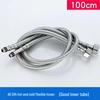 304 Stainless Steel Braided Flexible Hose for Kitchen Faucet - Hot/Cold Inlet Pipe