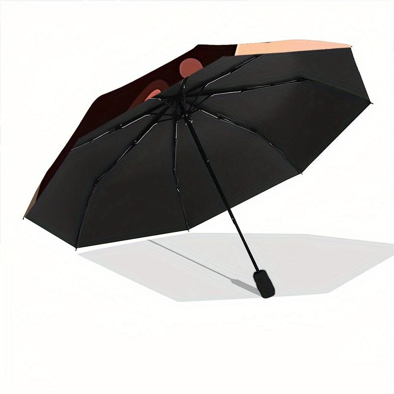 1pc Cats Pets Automatic Open/close Folding Compact Umbrella, 8-Rib Sturdy Canopy, Lightweight Portable, Everyday Use, Gift,134