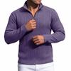 Men's Casual Quarter-zip Shirt Long-sleeve Top