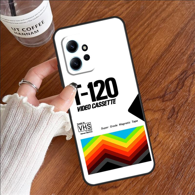 Retro VHS Tape Case For Xiaomi Redmi 14C 13C 10C 12C Redmi Note 14 Pro 13 12 11 9 10 9S 10S 11S 12S Cover Redmi Note 14 Pro 5G