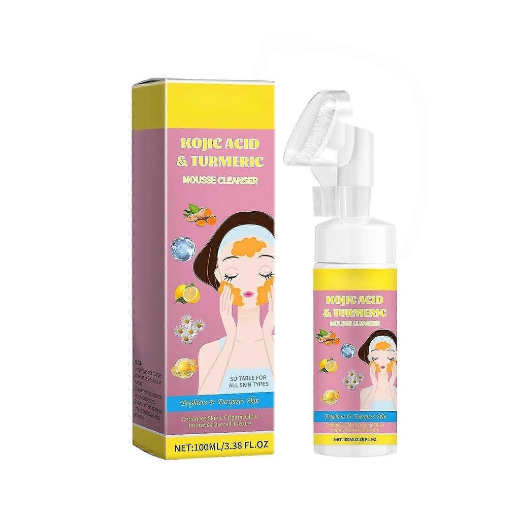 Turmeric Acid Cleanser, Cleansing Facial Cleanser, Moisturizing Skin, Gentle Nourishing Foam Cleanser
