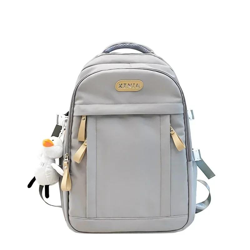 Damenrucksack mit Diebstahlschutz-Reißverschluss hinten aus massivem Nylon, lässige Reiserucksäcke mit hoher Kapazität, modisch, neu