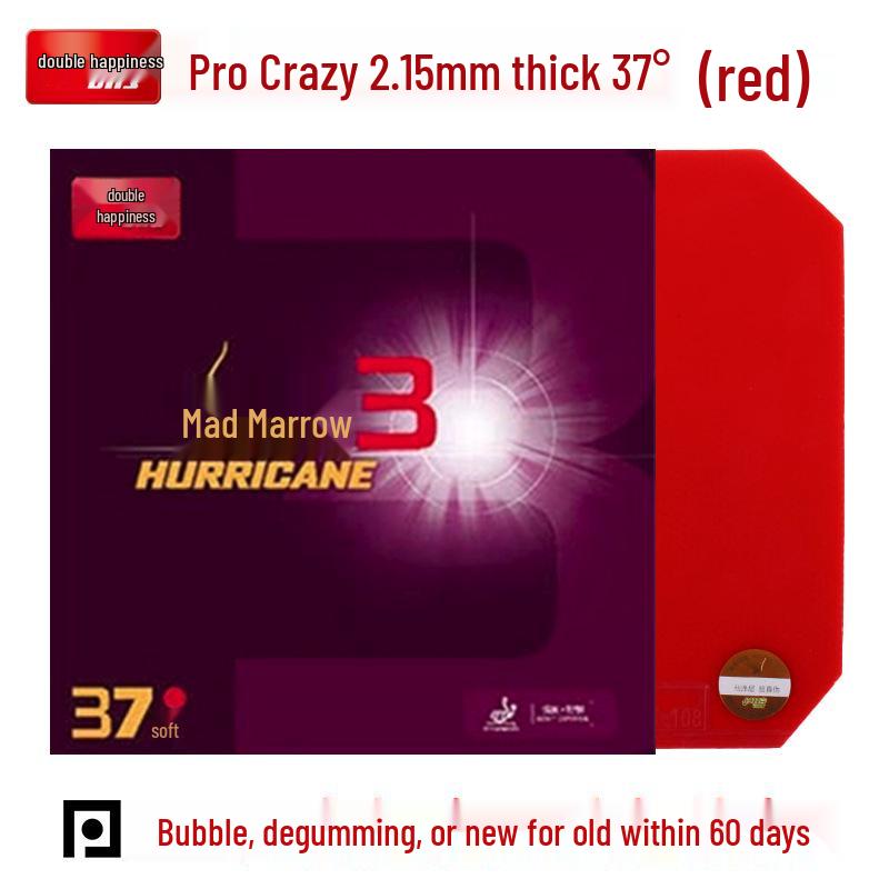 DHS Hurricane 3 Table Tennis Racket Rubber - Sticky Inverted Pro Sheet