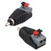 2 Stück Lautsprecherkabel zu Audio-Stecker für Cinch-Anschluss Adapterbuchse-Druckstecker- Cinch-Anschluss Adapterkabel Zubehör