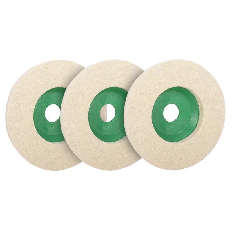 1-10pcs100mm Polishing Wool Wheel Grinding Disc 4" Industrial Wool Felt Wheel Metal Rust Removal Grinding Disc for Angle Grinder