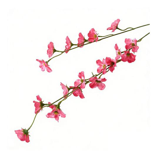 Искусственная ветка яблони-дички Реалистичная искусственная ветка бегонии Длинная ветка Искусственные цветы для Весна Лето В помещении Свадьба Дом Настольная композиция розы красного