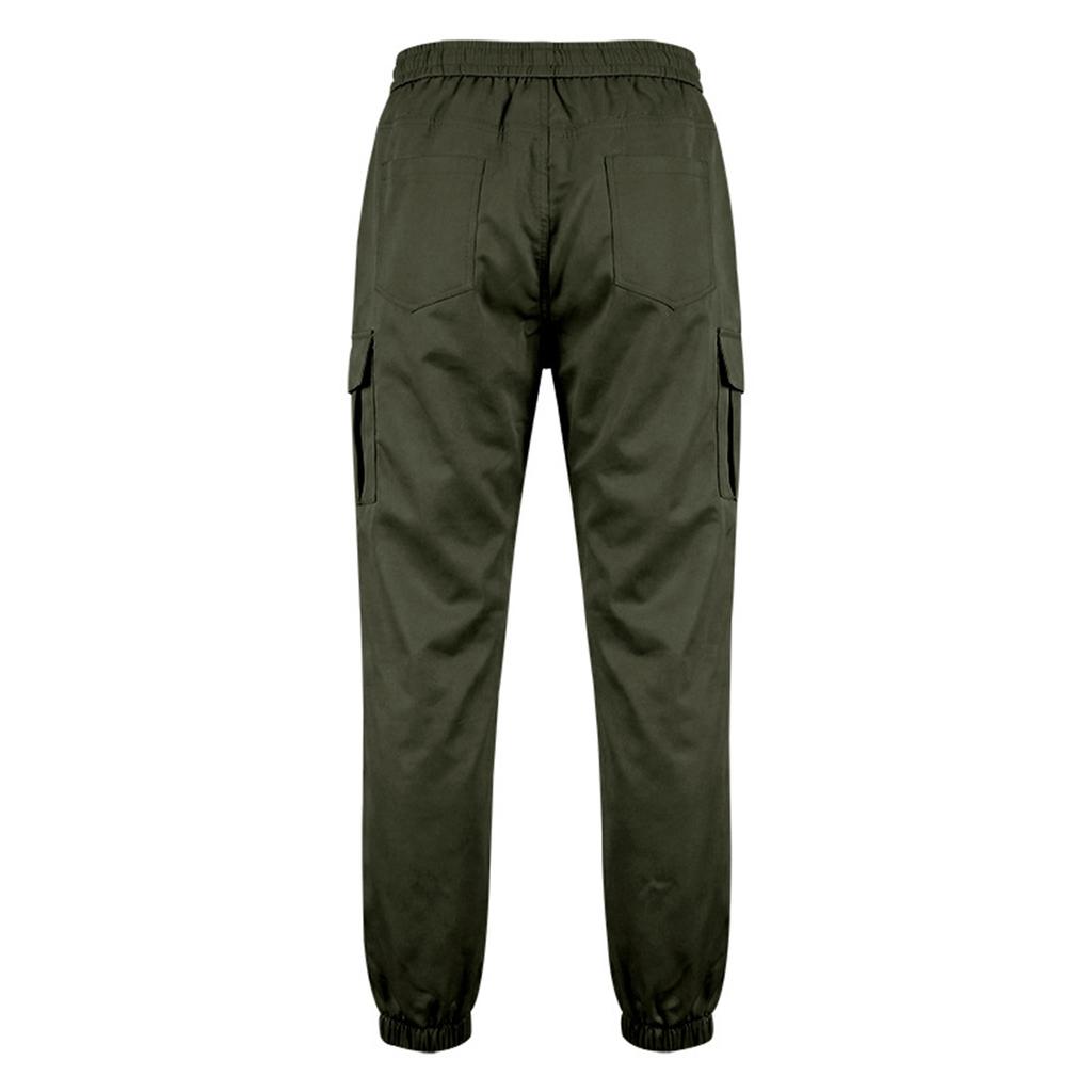 Men's Stretch Cargo Pants Tapered Leg, Multi-Pocket for Training, Casual, Commuting