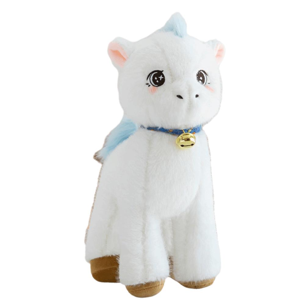 Cozy Stuffed Horse Plush Toy Lifelike Horse Stuffed Horse Doll Cute White Horse Doll  Kid Toy