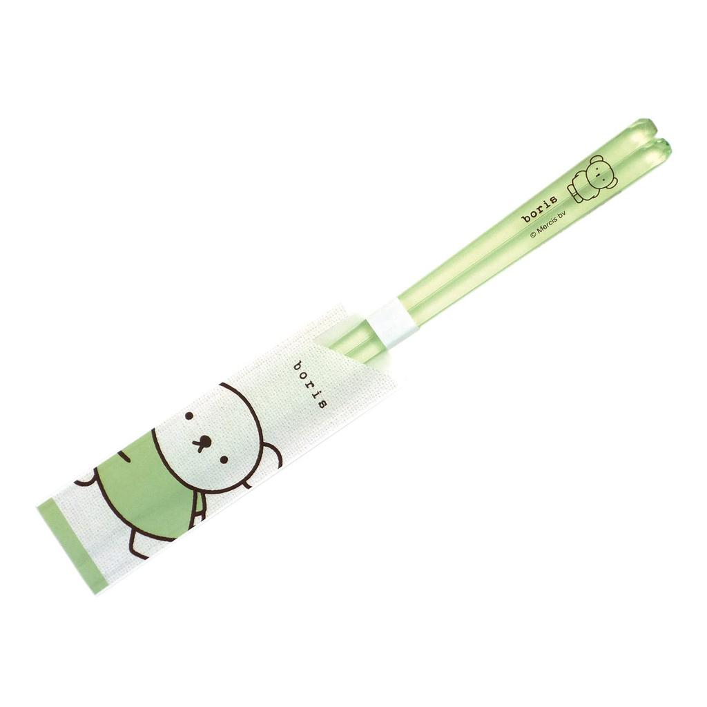 Kanemasa Pottery Dick Bruna Clear Boris Light Made In 490585 "Miffy" Chopsticks, 23cm, Cotton, Green, Japan,