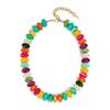 Trendy Acrylic Bead Chokers Necklace Elastic Cord Fit All Neck Size Great For Parties
