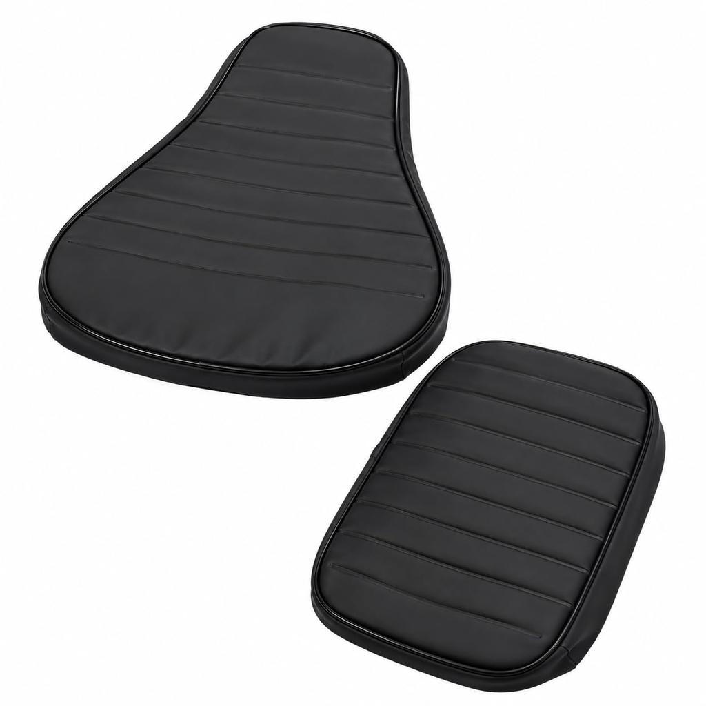 Royal Enfield "New Classic 350" Reborn "Black Touring Rider Seat" With "Spring"