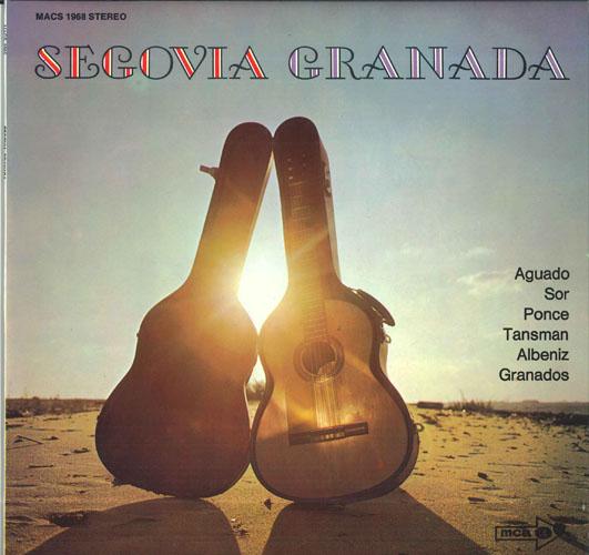 

LP Record ANDRES SEGOVIA Segovia Granada MACS1968 MCA RECORDS Germany Classical Used