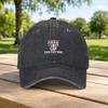 Classic Lucky Bingo Print Washed Baseball Cap Unisex Duckbill Hat Casual Outdoor Fashion Retro Style