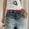 Y2k Dopamine Flower Belt Korean Style Women's Jeans Belt Fashion Pin Buckle Waistband  Women Gifts