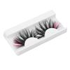 0.98in Color False Eyelashes Wispy Fluffy Pink Ends Dramatic Colored False Eyelashes 670A 5C