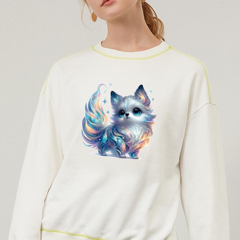 Katzen-Patch-Aufkleber, einfach zu drucken, für Hoodies, Wärmeübertragung, Kleidung, Aufkleber, DIY, Parches, Kleidung, T-Shirt, Thermo-Aufkleber, Mode-Accessoire