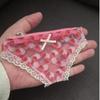 Cute Lace Coin Purse Pvc Panties-Shaped Mini Storage Bag With Zipper Strawberry Makeup Bag Great Party Gift Birthday Present
