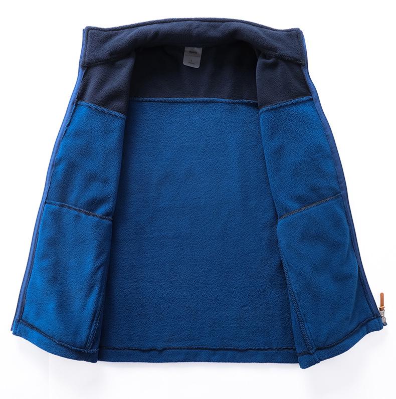Couple's Polar Fleece Jacket: Double-Sided, Thickened Sweatshirt Cardigan for Spring, Autumn, and Winter Outdoors