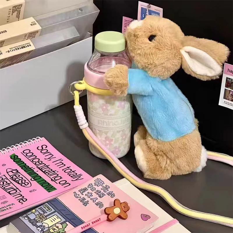 Niedliche Plüschpuppe Hase Mäppchen Studenten Schreibwaren Schulbedarf Kosmetik Aufbewahrungstasche