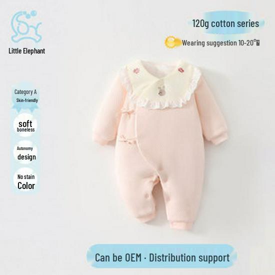 Floral Strap Newborn Romper: 120g Cotton Baby Crawling Suit for Infants and Toddlers