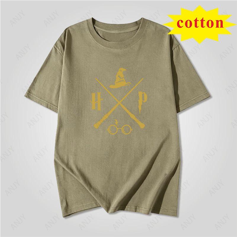 Minimalist Scissors Wine Glass Printed Short Sleeve Tshirt Line Pattern Unisex Casual Top