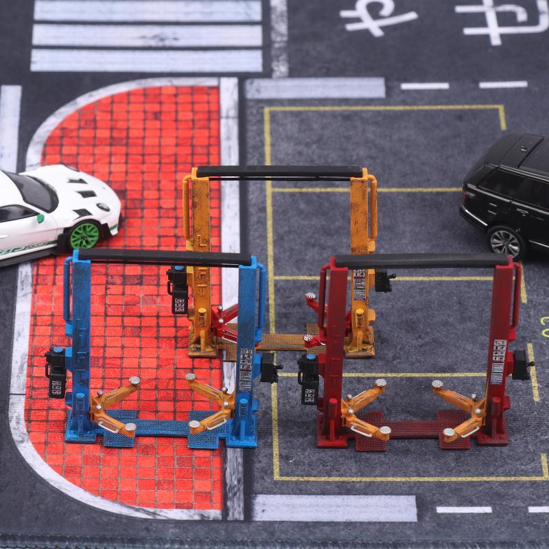 1:64 Automobile Lift Model Accessories Miniature Airport View Sand Table Decoration Collection Ornaments