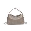 Trendy women's bags factory direct sales first layer sheepskin pure hand-woven bag portable crossbody versatile pillow bag