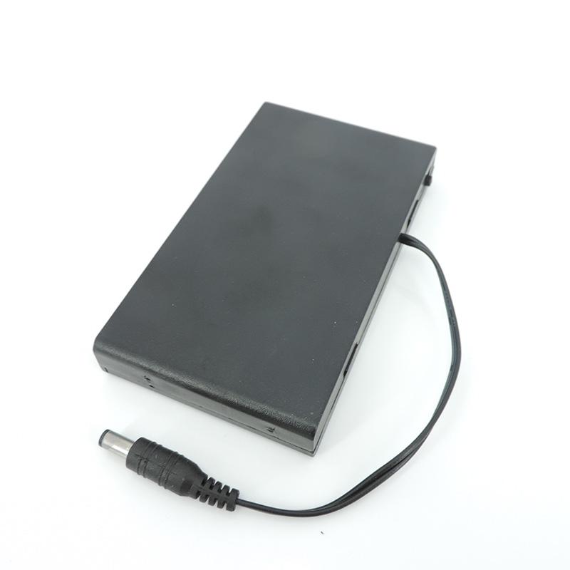 2 3 4 Slots Ports AA Größe Power Batterie Aufbewahrungskoffer Box Halter Kabel schwarz für DIY Reparaturwerkzeuge